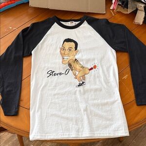 Steve-O Graphic Long Sleeve Tee - Black & White